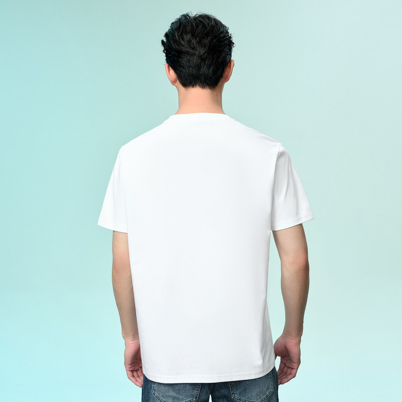 HLA/海澜之家中华龙短袖T恤春夏凉感针织撞色印花圆领舒适上衣男,淘宝优惠券,粉丝福利购,淘宝优惠卷