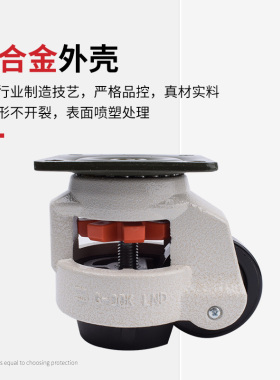福马轮水平调节支撑脚轮40FS60F80F100F120F三角板脚轮150F万向轮