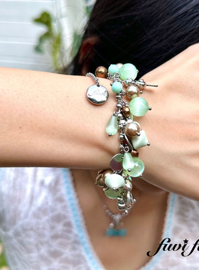 fivifivi｜薄荷绿跳跳糖手链