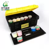 Универсальная большая пластиковая двухэтажная художественная пигментированная гуашь, ящик для хранения, увеличенная толщина