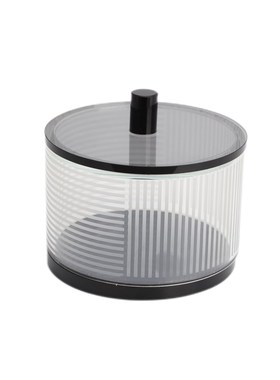 极速现代简约水晶线条水晶罐A子样板房家居客厅装饰收纳摆件