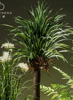 新品大型仿真绿植假树植物室内室外造景观设计店铺U办公室花槽摆