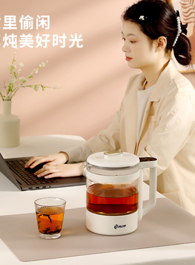 俏小甲电热水壶家用玻璃开暖水瓶泡茶壶调奶器恒温烧水壶大容量
