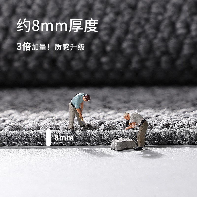 Kitchen floor mats, non-slip, oil-proof, wipeable, wash-free, absorbent floor mats, 2024 new model, special dirt-resistant, waterproof, full-cover carpet