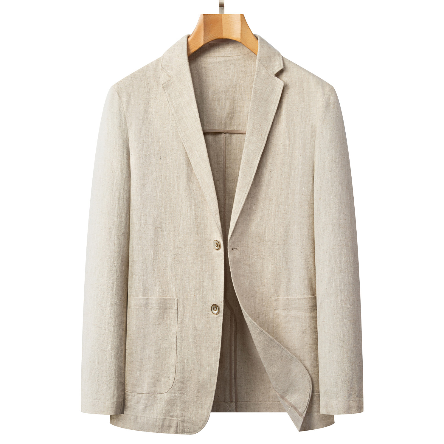 苎麻棉外套男士常规款时尚流行单西装2025秋冬新款轻商务休闲西服,淘宝优惠券,粉丝福利购,淘宝优惠卷