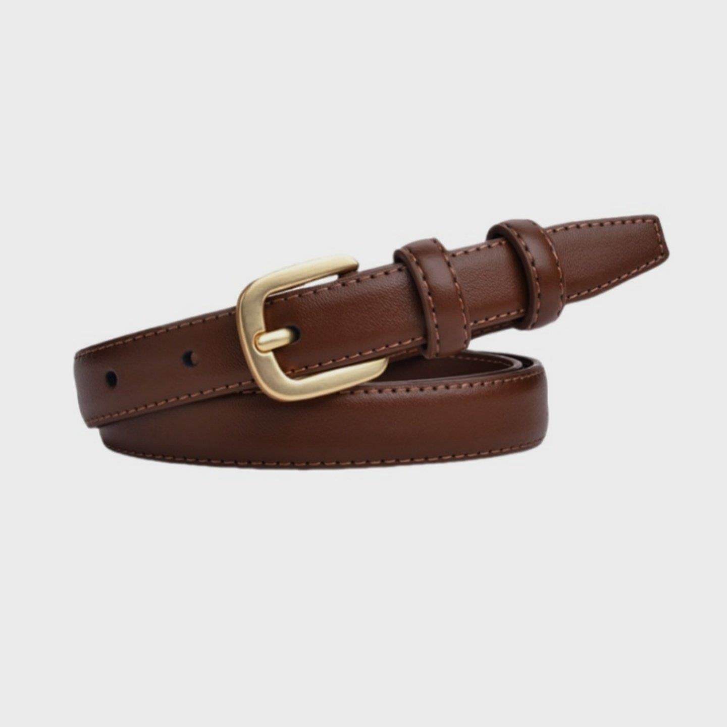 新款MUl日本针扣皮带男潮ins韩版牛仔裤腰带年轻人简约男女百搭