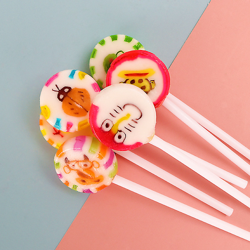 网红卡通水果切片棒棒糖硬糖年货节糖果休闲零食创意高颜值水果糖,淘宝优惠券,粉丝福利购,淘宝优惠卷