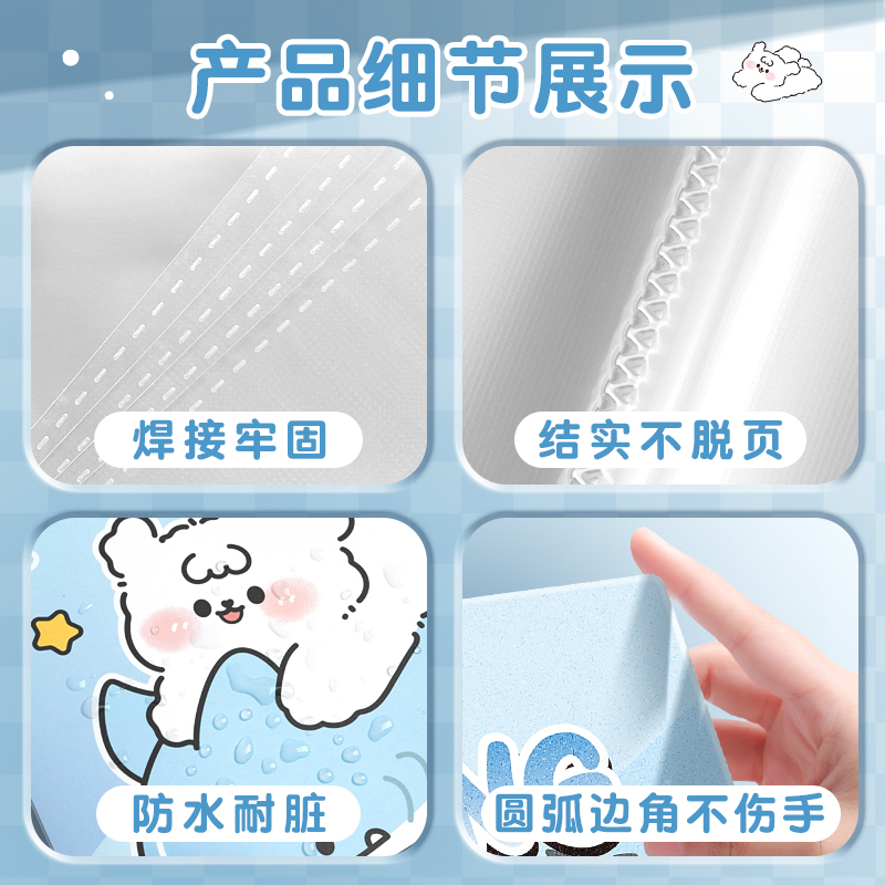 试卷收纳袋A4文件夹资料册可爱风琴包奖状收集册透明插页活页多层学生专用档案产检乐谱夹初中文件袋整理神器