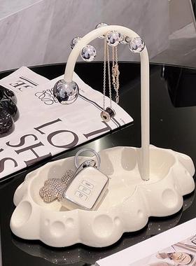 陶瓷玄关钥匙收纳摆件轻奢高档入户门鞋柜置物架装饰乔迁新居礼物