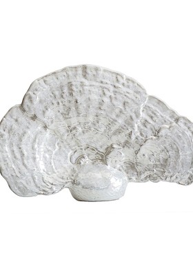 灵芝摆件工艺品中式家居创意酒柜装饰品摆件客厅吉祥物陶瓷小摆设