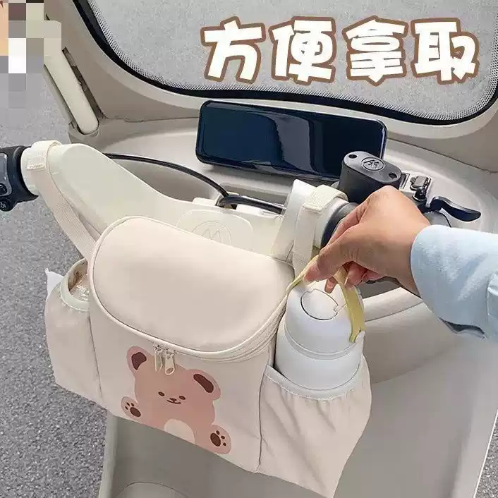 电动车置物包充电器小雨衣挂物收纳袋推车三轮车大容量物兜挂袋 - 图0