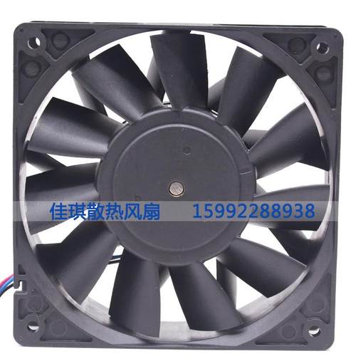 PFB1224UHE 全新台达 12038 24V 2.40A 12CM大风量暴力变频器风扇 - 图0