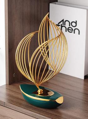 风生水起船家居摆件玄关装饰品客厅电视柜工艺品乔迁高档礼物