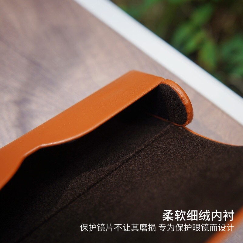 复古便携眼镜盒男女皮质简约抗压防摔近视眼镜盒高级小清新收纳盒,淘宝优惠券,粉丝福利购,淘宝优惠卷