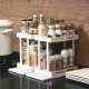 Kitchen pull-out storage artifact desktop cosmetics seasoning bottle storage rack kitchen multi-function rotary storage rack