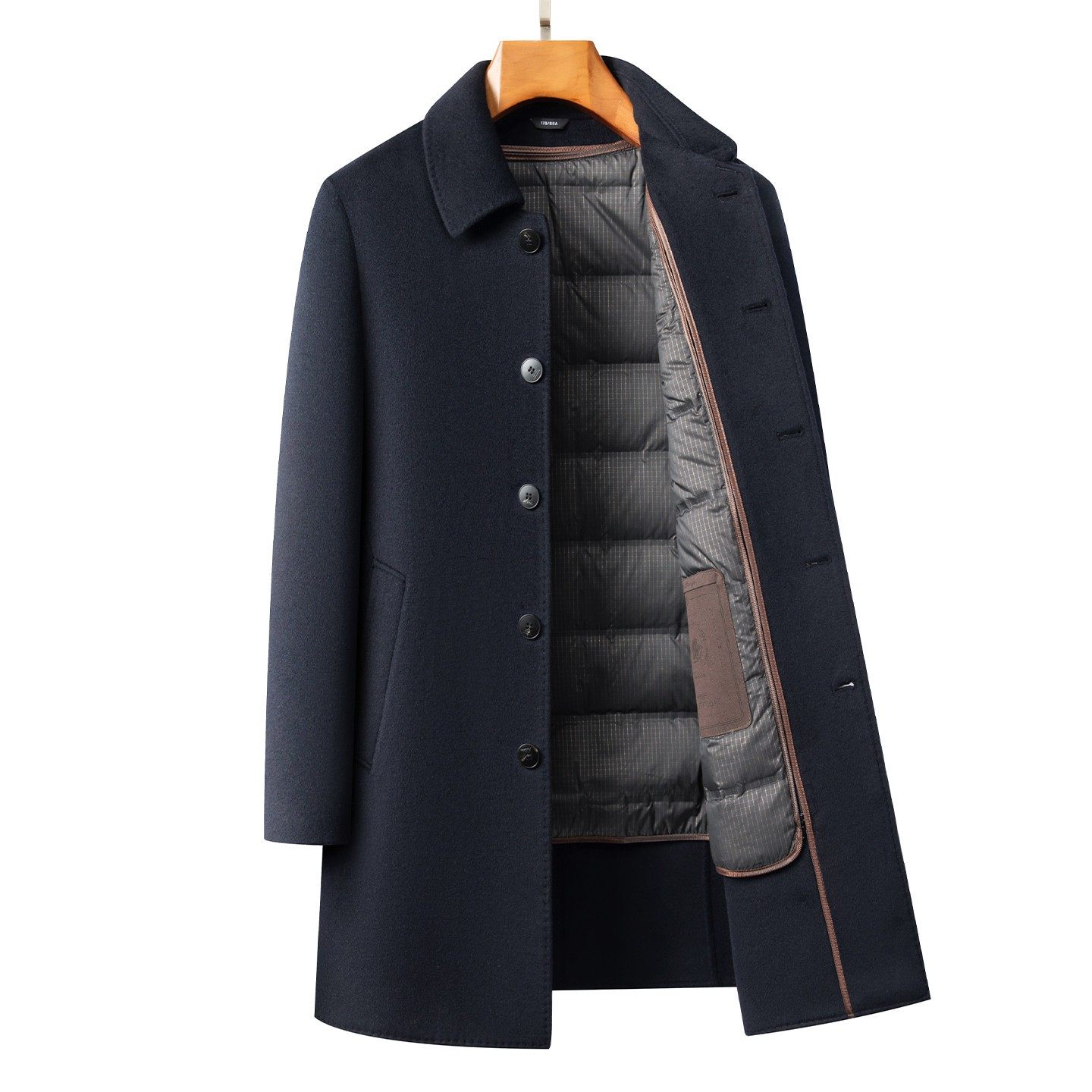 羊毛呢外套男中长款翻领商务休闲中年男装2025新款冬季双面绒大衣,淘宝优惠券,粉丝福利购,淘宝优惠卷