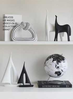 现代艺术高级感办公室地球仪书房家居装饰品摆设酒柜展示高档摆件