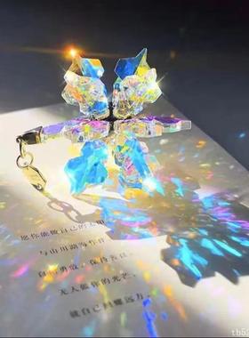 玻璃合色棱镜太阳捕手彩虹色阳光水晶光之立方块折射透明儿童礼物