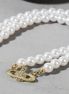 西太后 畅销时尚创意星球珍珠项链女可爱浪漫婚礼锁骨项链饰品