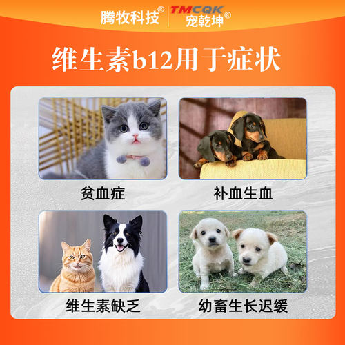 宠物维生素b12注射用液猫咪狗狗犬神经炎生长迟缓贫血身体软无力 - 图0