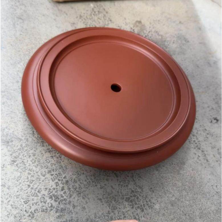 章金权手拉茶盘10英寸潮州朱泥茶盘章金权大师紫砂茶船茶台干泡台,淘宝优惠券,粉丝福利购,淘宝优惠卷