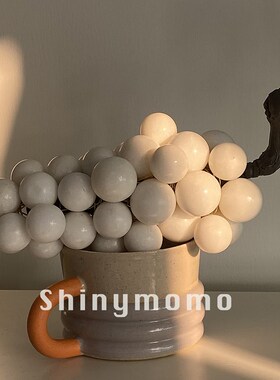 Shinymomo复古石头摆件手工葡萄