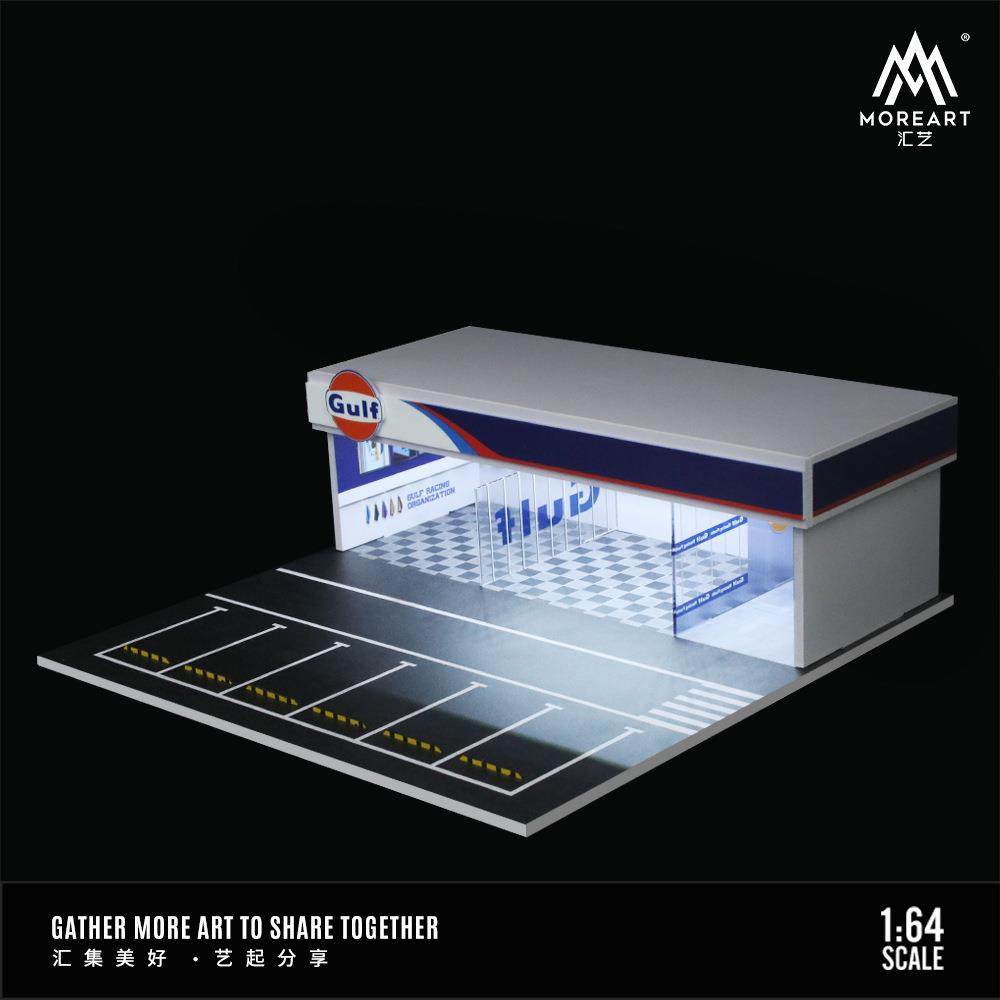 汇艺1:64改装店拼装灯光版场景模型车模展示台收藏,淘宝优惠券,粉丝福利购,淘宝优惠卷