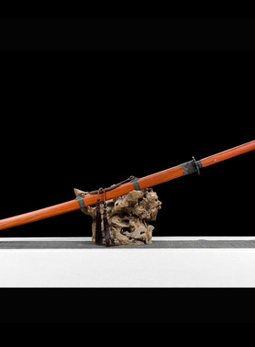 中华苗刀一体高锰钢戚家刀双手刀