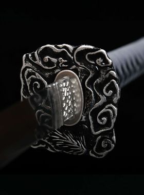 龙泉刀剑宝剑26寸T10钢覆土烧刃