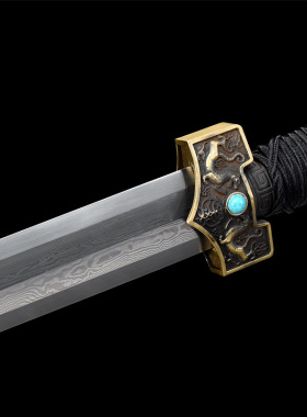 龙泉市刀剑花纹钢烧刃汉剑