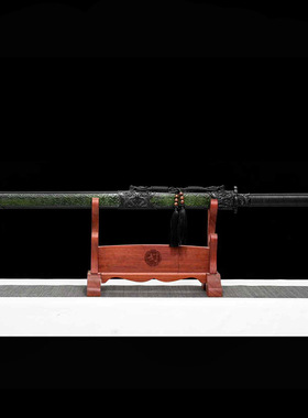 黑金古刀青影战刃战刀汉剑锰钢