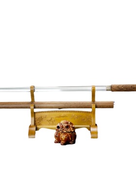 龙泉市刀剑高锰钢一体开槽棍直刀