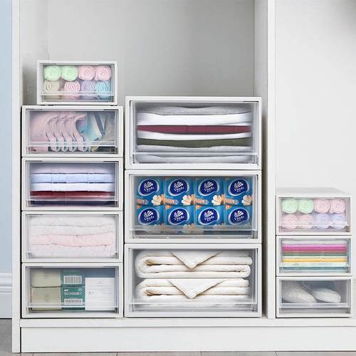 jeko书桌办公桌面收纳柜抽屉式办公室用品文件盒塑料整理箱架子桌 - 图1