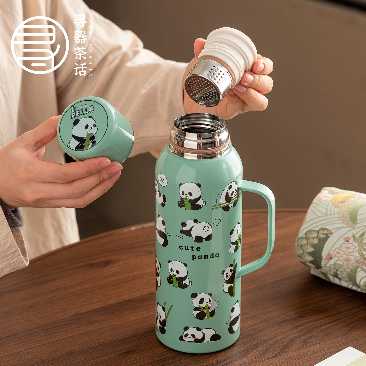 高级保温杯显温焖茶壶办公室热水户外便携水壶水杯泡茶暖水瓶便携,淘宝优惠券,粉丝福利购,淘宝优惠卷