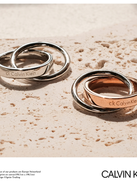 CalvinKlein双色双圈情侣戒指