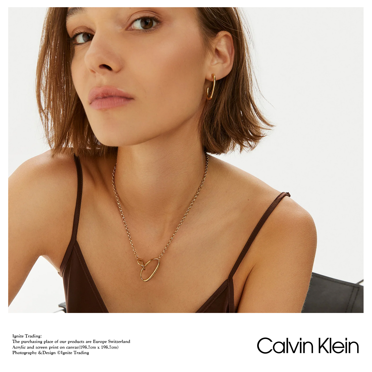NECKLACE - 2023 Calvin Klein Playful 35000354 - CK情侣项链 - 图0