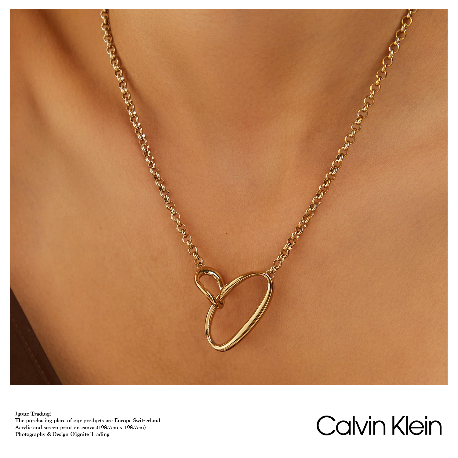 NECKLACE - 2023 Calvin Klein Playful 35000354 - CK情侣项链 - 图1