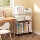 Under-table shelf book storage rack