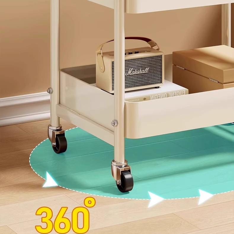 可移动茶几小推车沙发边几床边置物架高桌子客厅零食出租屋床头柜 - 图0