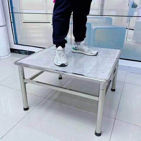 不锈钢桌子框架简易四方长方形餐桌家用地摊烤火户外摆摊瓷砖桌子,淘宝优惠券,粉丝福利购,淘宝优惠卷