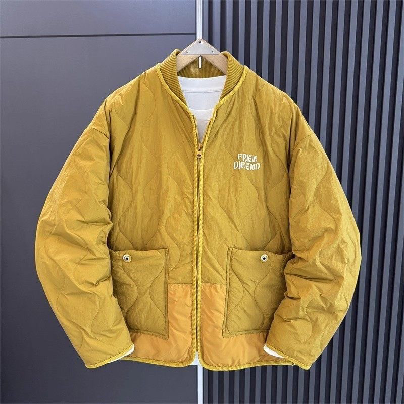 棒球领轻薄棉衣男士冬季2025新款潮流户外百搭休闲宽松棉服外套男,淘宝优惠券,粉丝福利购,淘宝优惠卷