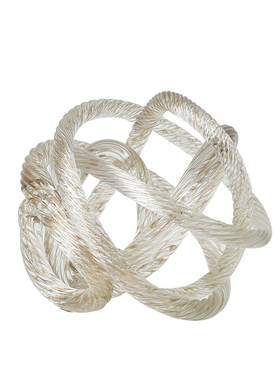 创意玻璃麻团透明球摆件样板房客厅软装饰品结婚礼物白水晶球摆设