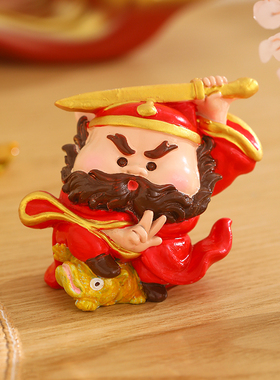 六方守护圣君摆件玄关电视柜装饰