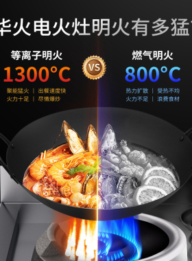 华火插电生明火商用灶