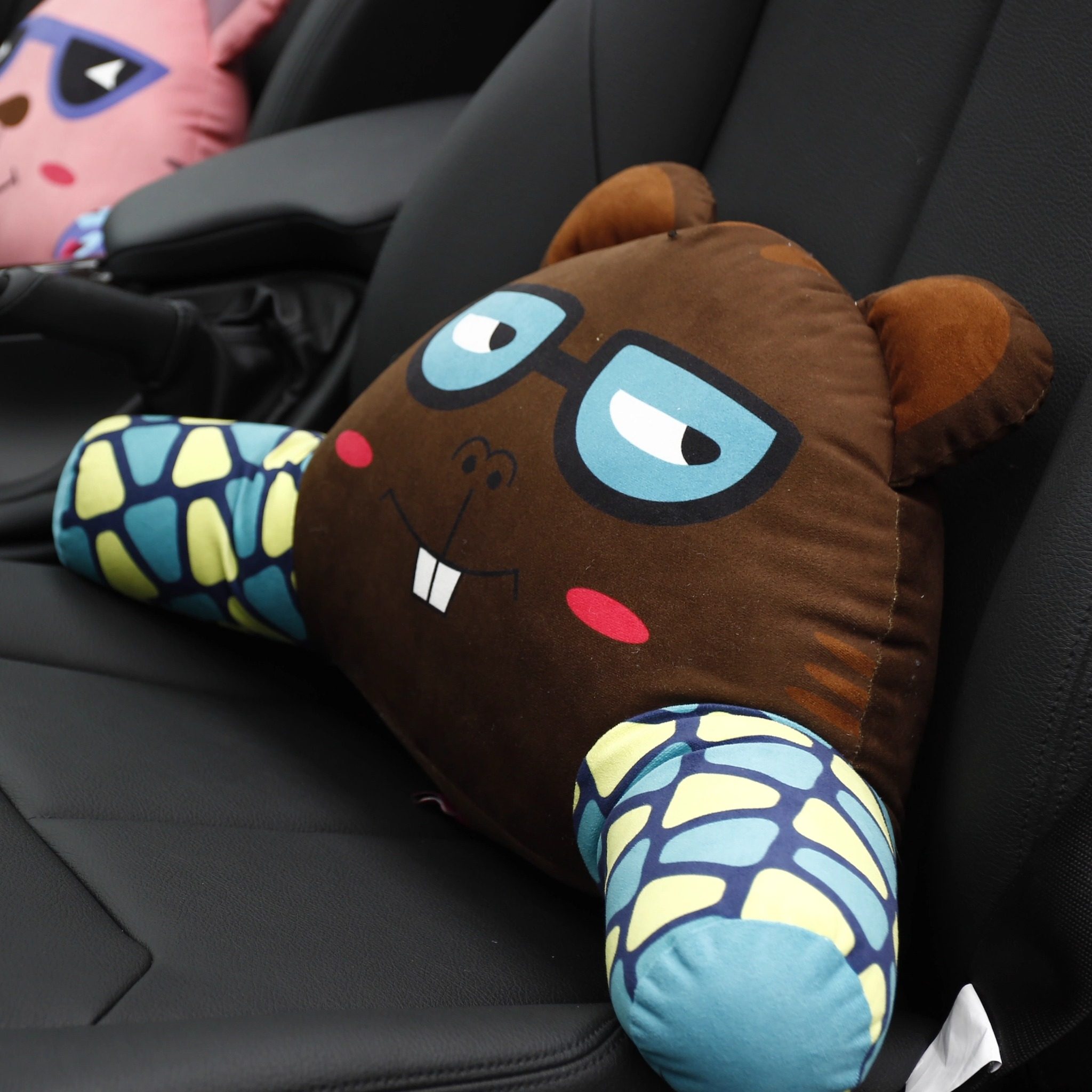 卡里努努猫咪卡通汽车腰靠护腰靠垫车载靠背垫车用腰枕车内腰垫,淘宝优惠券,粉丝福利购,淘宝优惠卷