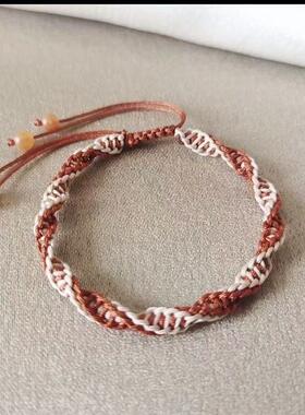 高颜值双色双螺旋DNA手绳