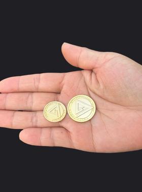 三角洲行动游戏币金币三角币复刻金属工艺品模型cos道具配件礼物