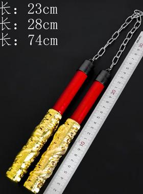 吃鸡地铁逃生游戏周边神龙双节棍大号兵器模型玩具收藏金属摆件