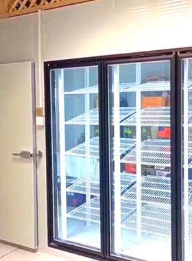 酒吧啤酒展示冰柜后补式鲜花保鲜库安装低温果蔬冷藏保鲜冷库