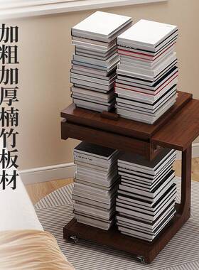 家用客厅可移动沙发边几带轮小边柜床边床头电脑桌阳台茶桌小茶几